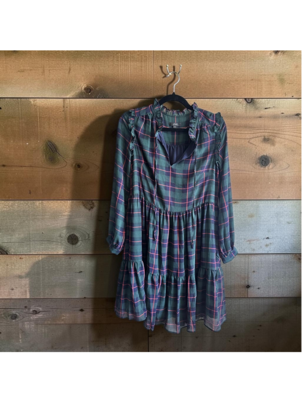 Women's J.Crew Plaid Mini Dress, Size S
